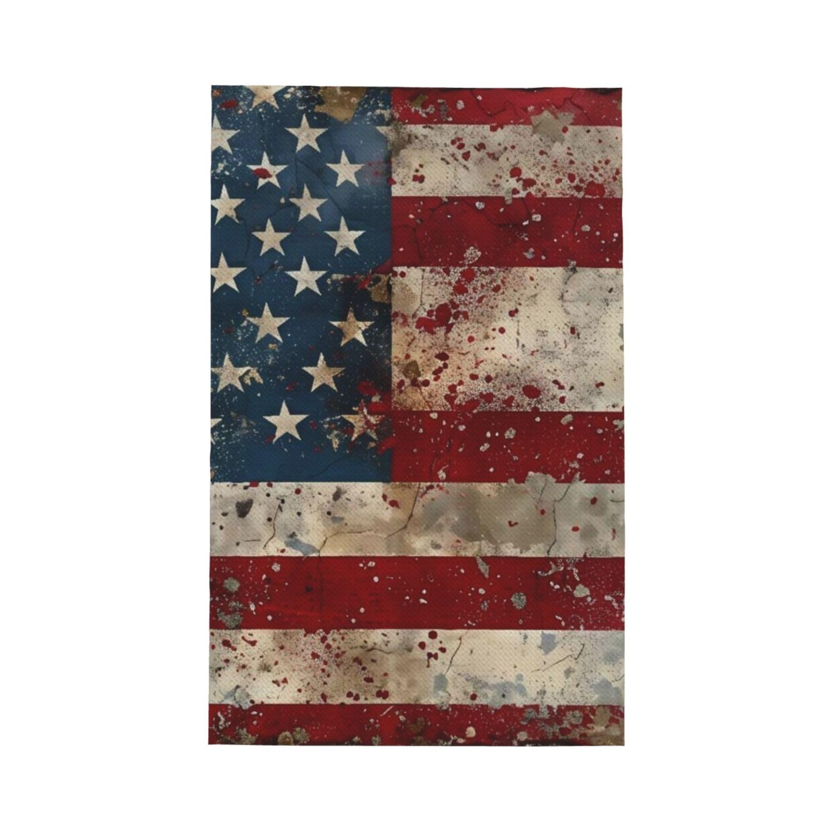 Anceky American Flag1 for Absorbent Kitchen Towels, 16x26 Inch Quick Dry Cleaning Dishcloths