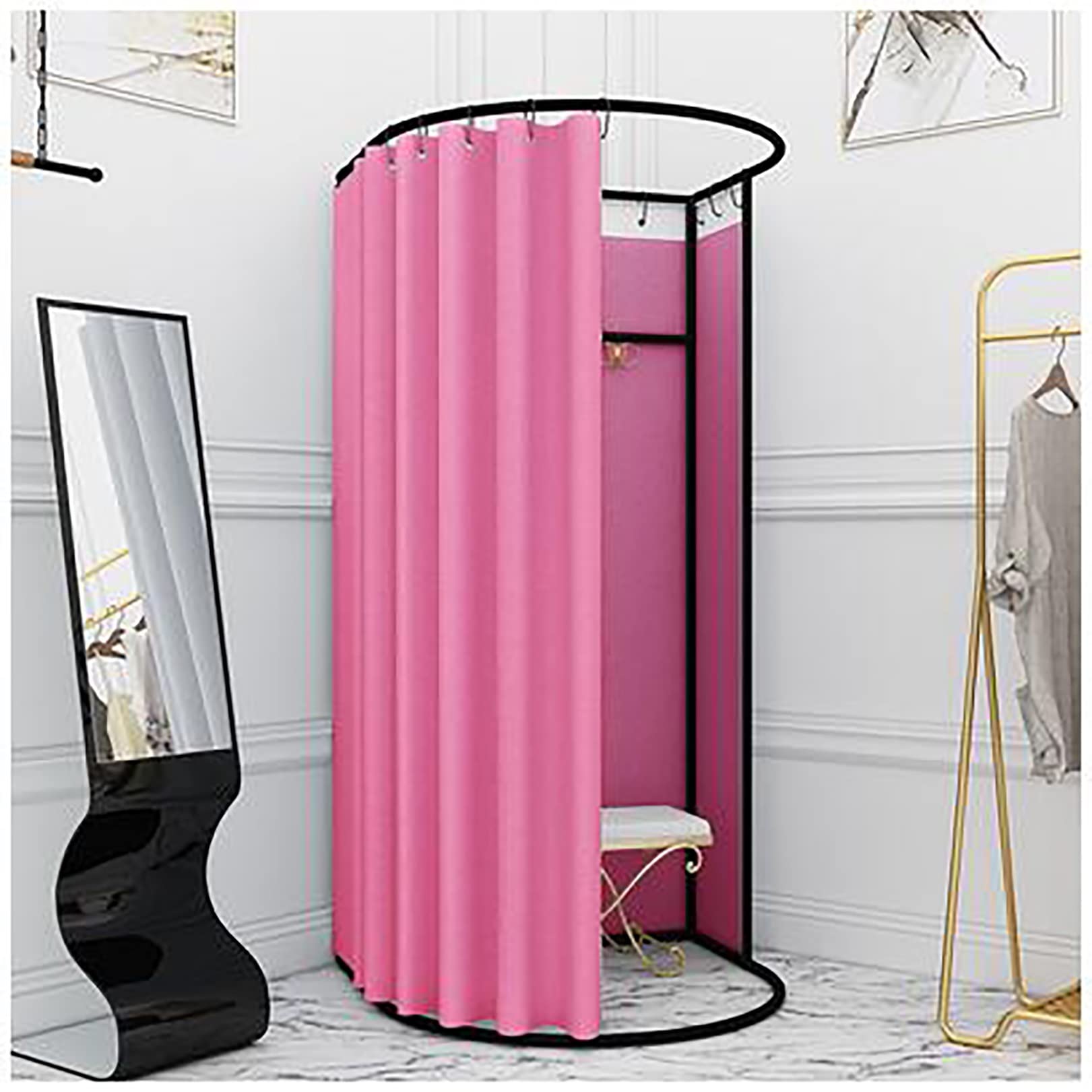 Vestiaire amovible et portable avec cabine d'essayage stable pour intérieur