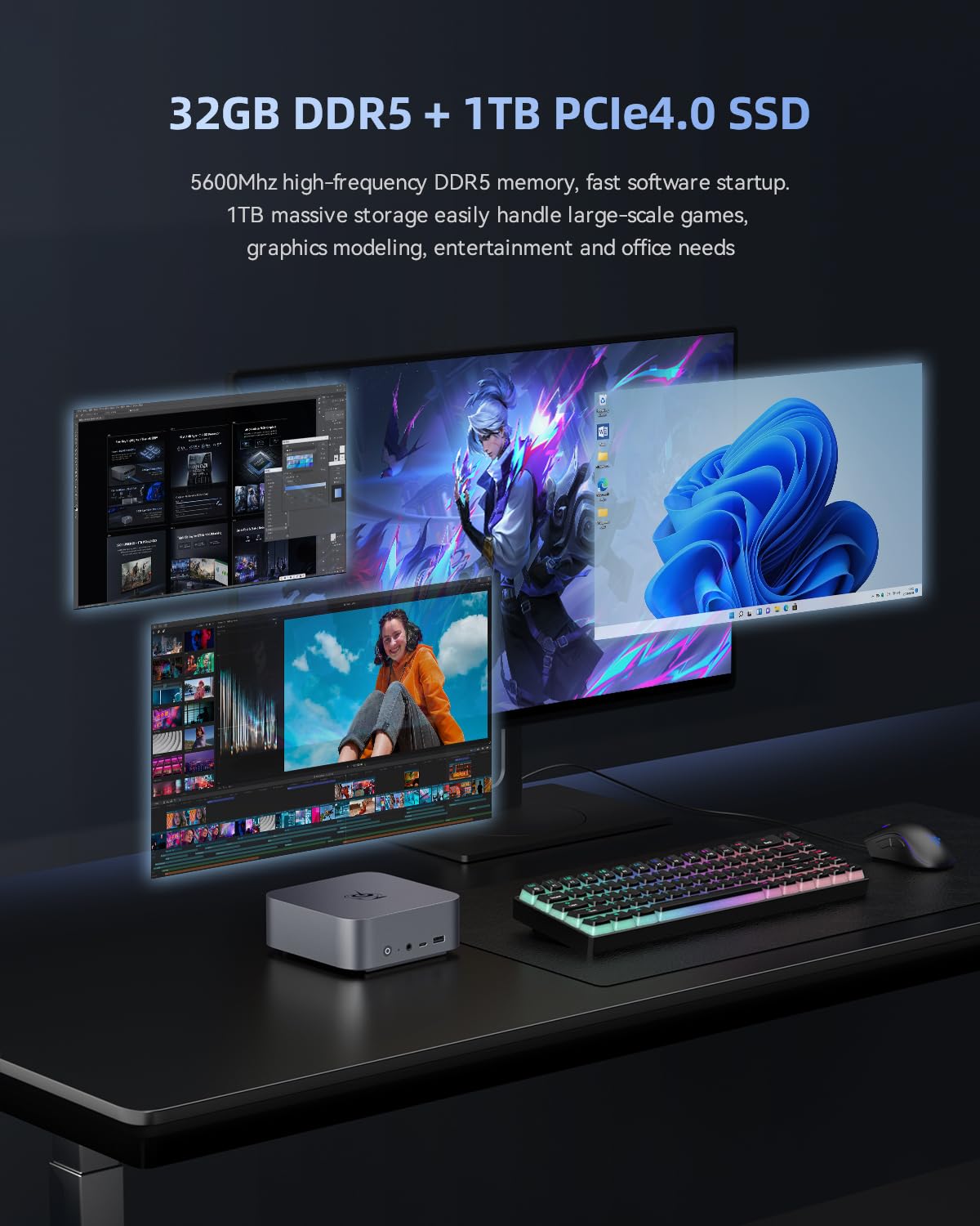 Amazon.com: Beelink SER9 Max Mini PC, AMD Ryzen 7 H255 (Up to 4.9