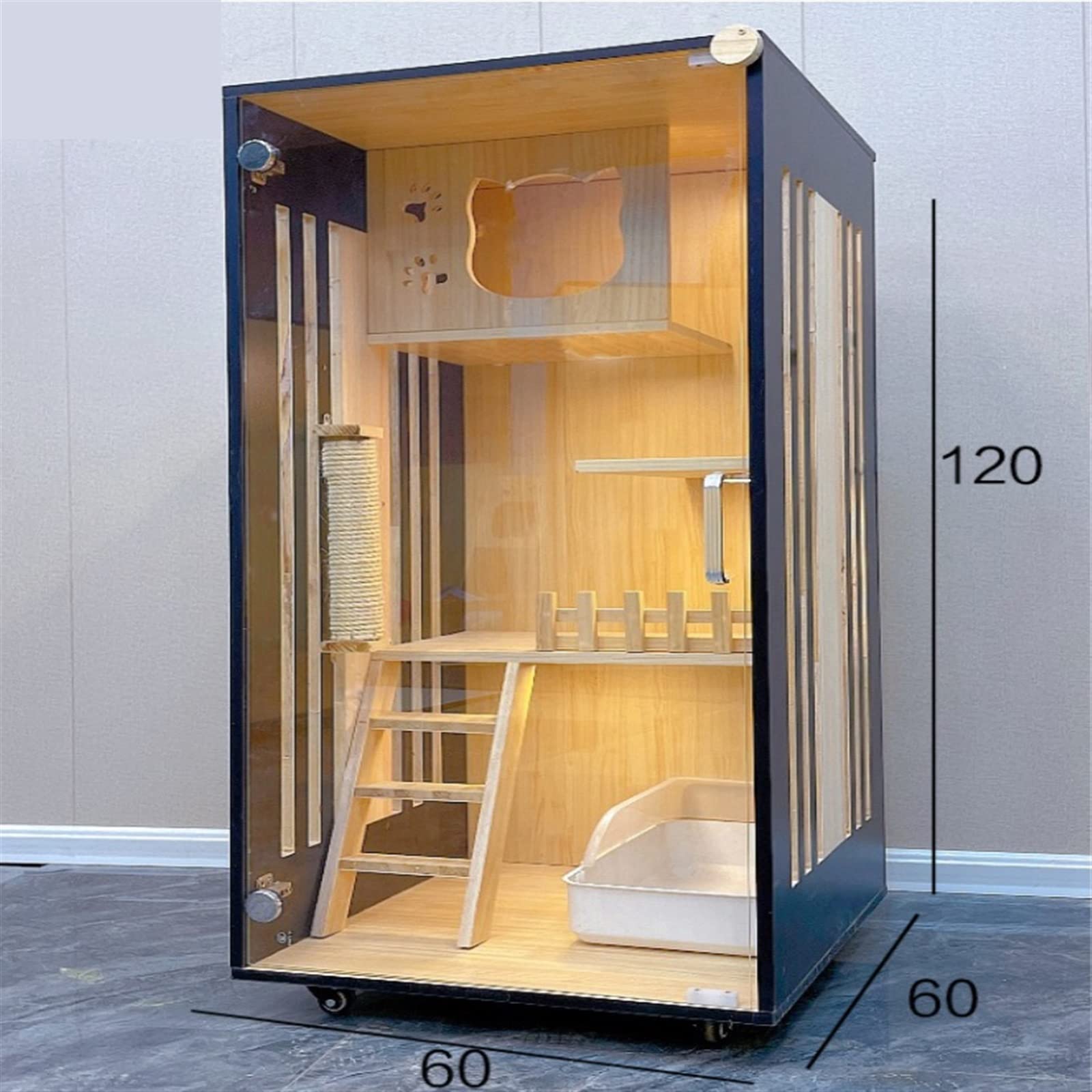 villa per gatti Gabbia for gatti Villa Home for Gabinetto for da interni Cuccia for Per interni