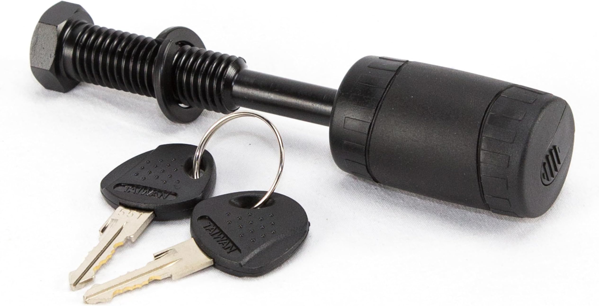 Black 5/8" Diameter Pin 6001 Advantage Threaded Receiver Trailer Hitch Lock Designed Products