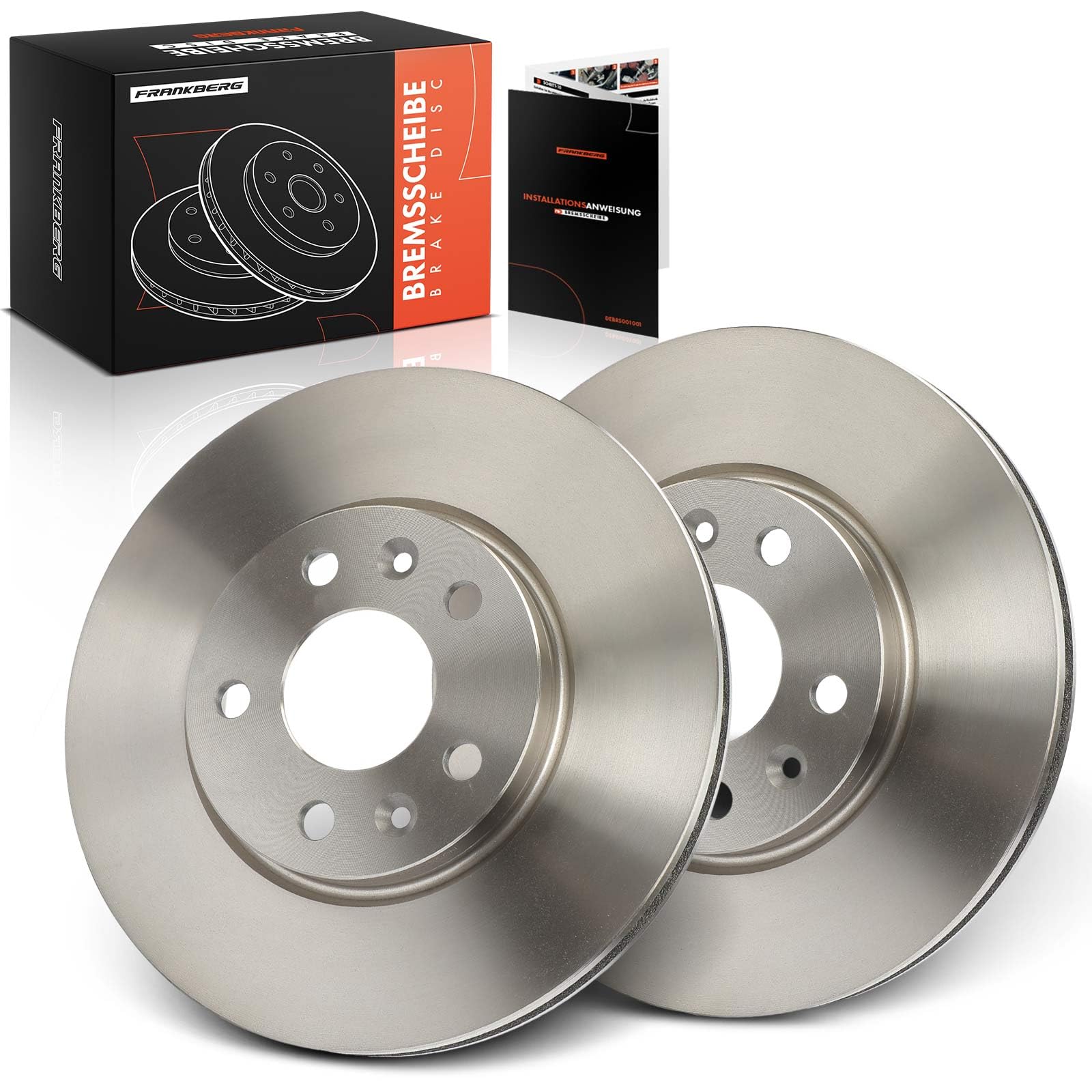 Frankberg 2 discos de freno delanteros ventilados ⌀296 mm 4204211800 | Compatible con: C.a.p.t.u.r II HF, M.e.g.a.n.e IV Hatchback B9A/M/N, K.a.n.g.o.o III Furgoneta/Monovolumen