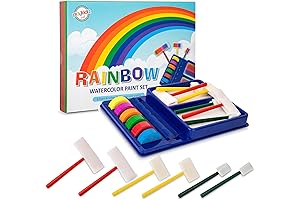 Rainbow Watercolor Paint Set for Young Artists