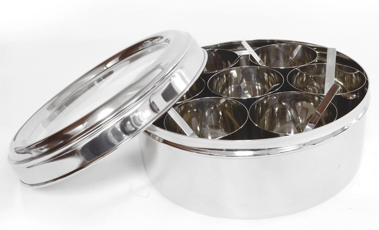 STAINLESS STEEL SPICE CONTAINER MASALA DABBA