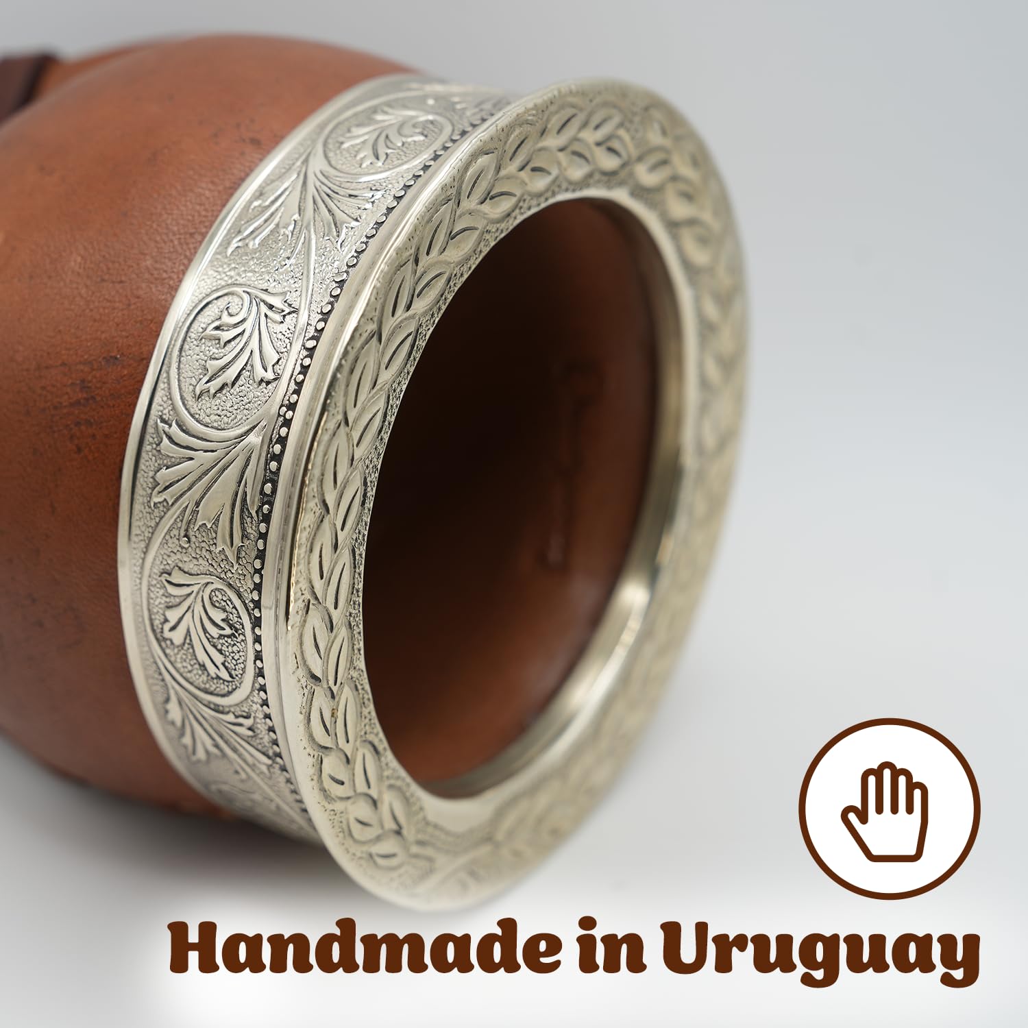 MATEROS Taza premium de yerba mate – Diseño elegante, funcional y duradero – Taza mate ecológica y elegante adecuada para una experiencia suave de beber – Cerámica Imperial (11 onzas)
