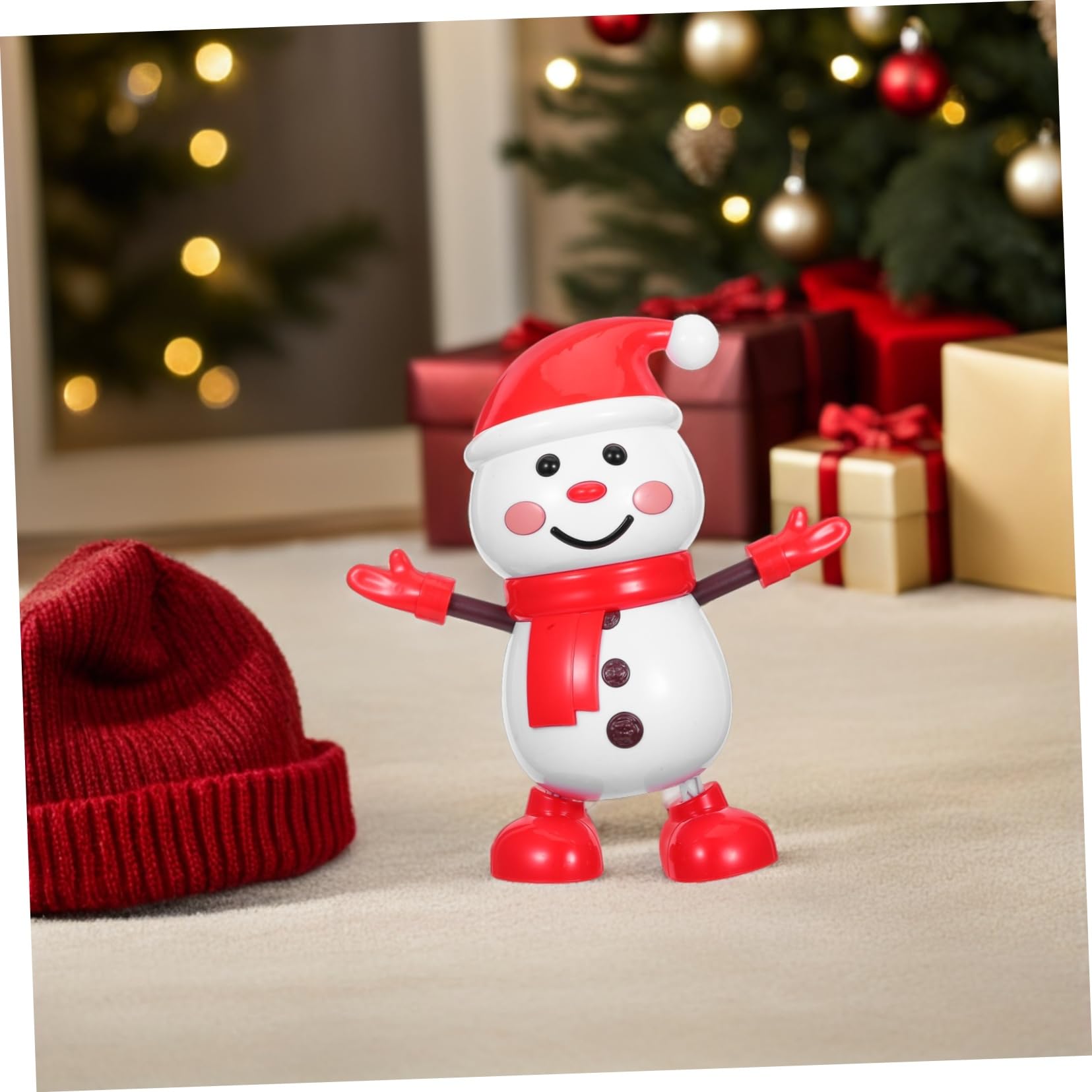 Muñeco de Eléctrico Que con Adorno Navideño para Decoración Festiva Hogar Oficina y Coche Regalo Seguro para Fiestas de Invierno