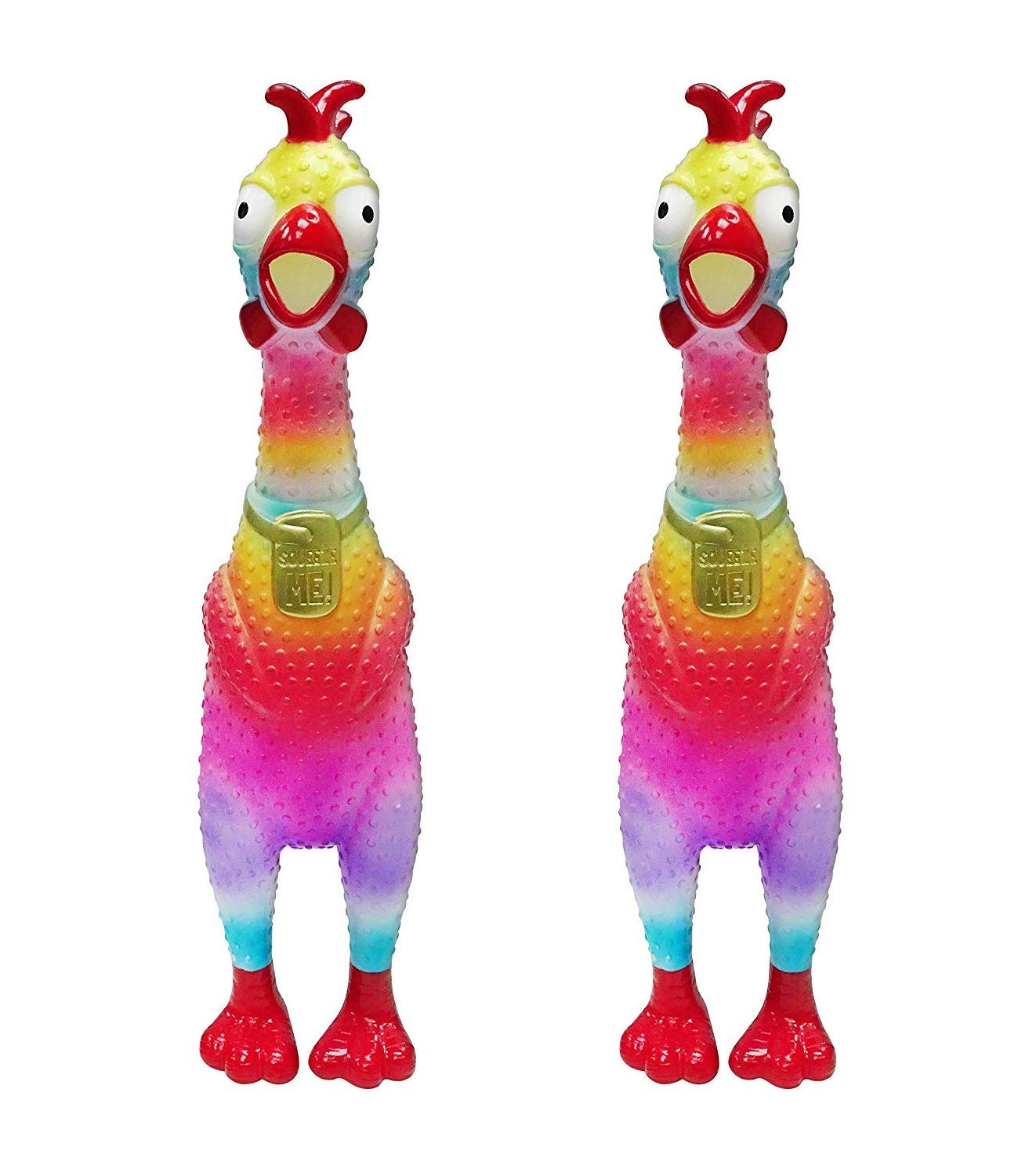 Amazon Co Jp Animolds ミニタイダイ スクリーミングチキン 非毒性ゴムチキンおもちゃ 子供と大人のための最高のチキンおもちゃ マルチカラー Asc100 Td 2pack おもちゃ