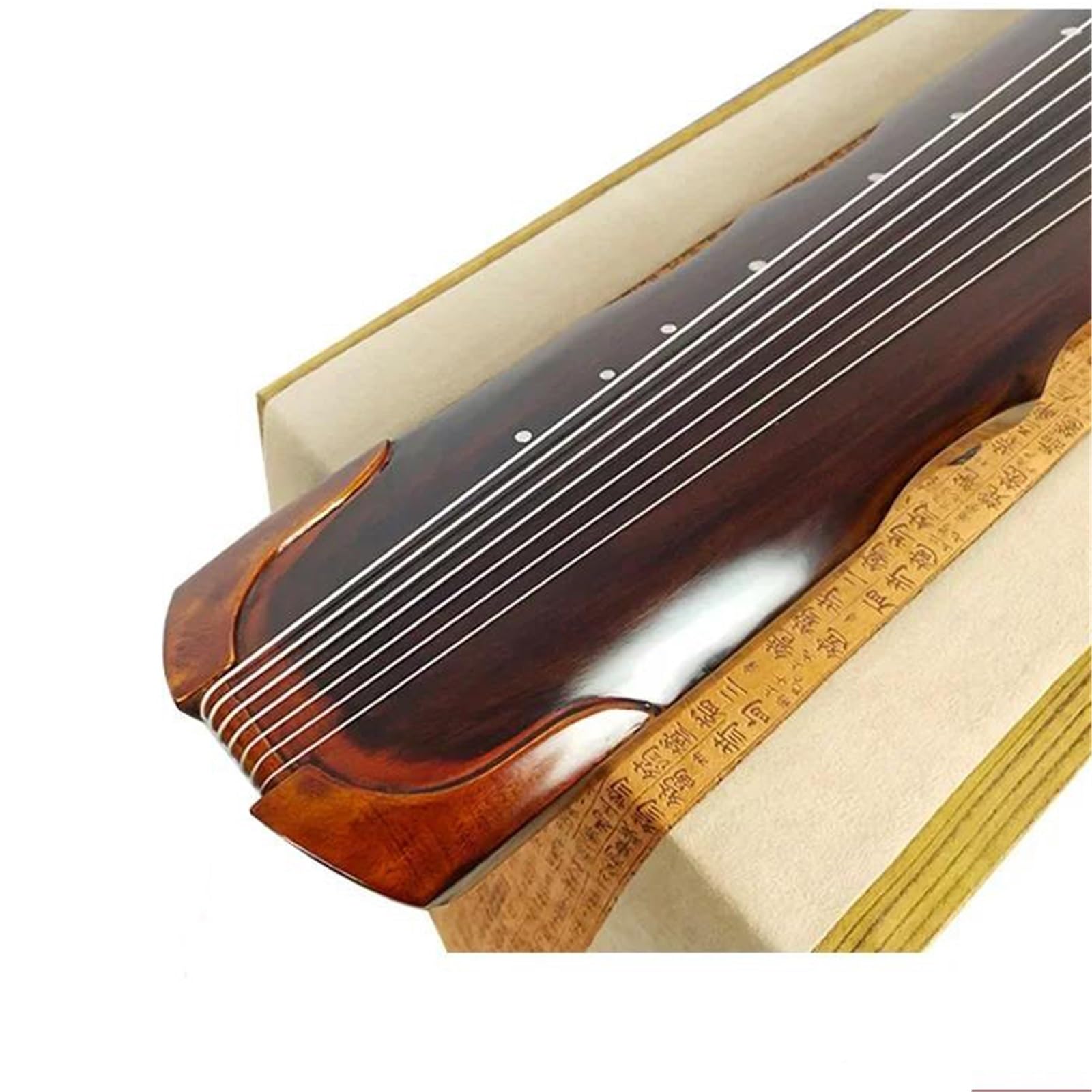 Guqin Musikinstrument Professionelle Anfänger Erwachsene Guqin 7 Saiten Alte Paulownia Handarbeit(Type5)