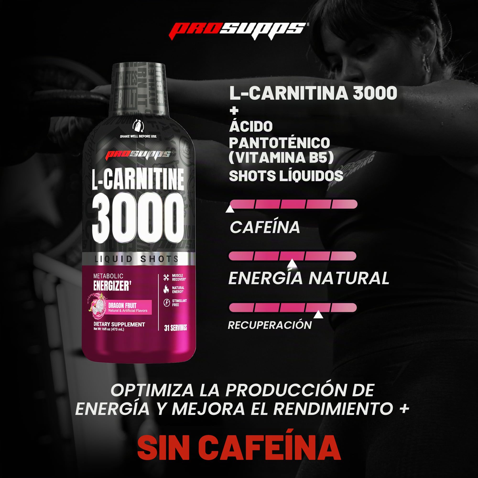 l carnitine 3000 opiniones PROSUPPS L-Carnitina Líquida 3000, Shots Líquidos Sin Estimulantes para Hombres y Mujeres - Bebida de Entrenamiento Limpia para Energía, Rendimiento y Recuperación Muscular - Sin Azúcar, Sin dermo-serum potency liquid formula helps Support Vital Metabolic Functions Menge:20 x 25 ml