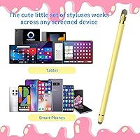 Vista 5 de Bolígrafos para pantallas táctiles – 3 lápices capacitivos para iPhone/iPad/Tablet Android/Microsoft Surface, compatible con todas las pantallas