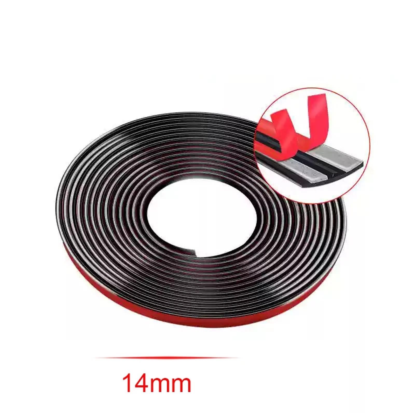 Strisce di Tenuta in Gomma Tipo T per tettuccio apribile Auto, 30/35 mm, 1 m, sigillante Protettivo per Parabrezza, Strisce per finestre, Nastro Isolante Acustico, Striscia di Tenuta 27 mm