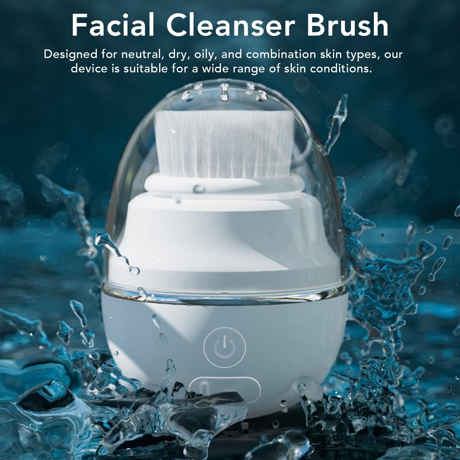 Brosse nettoyant pour le visage 3 vitesses pour visage électrique éprouvant exfoliant massage pour tous les types de peau