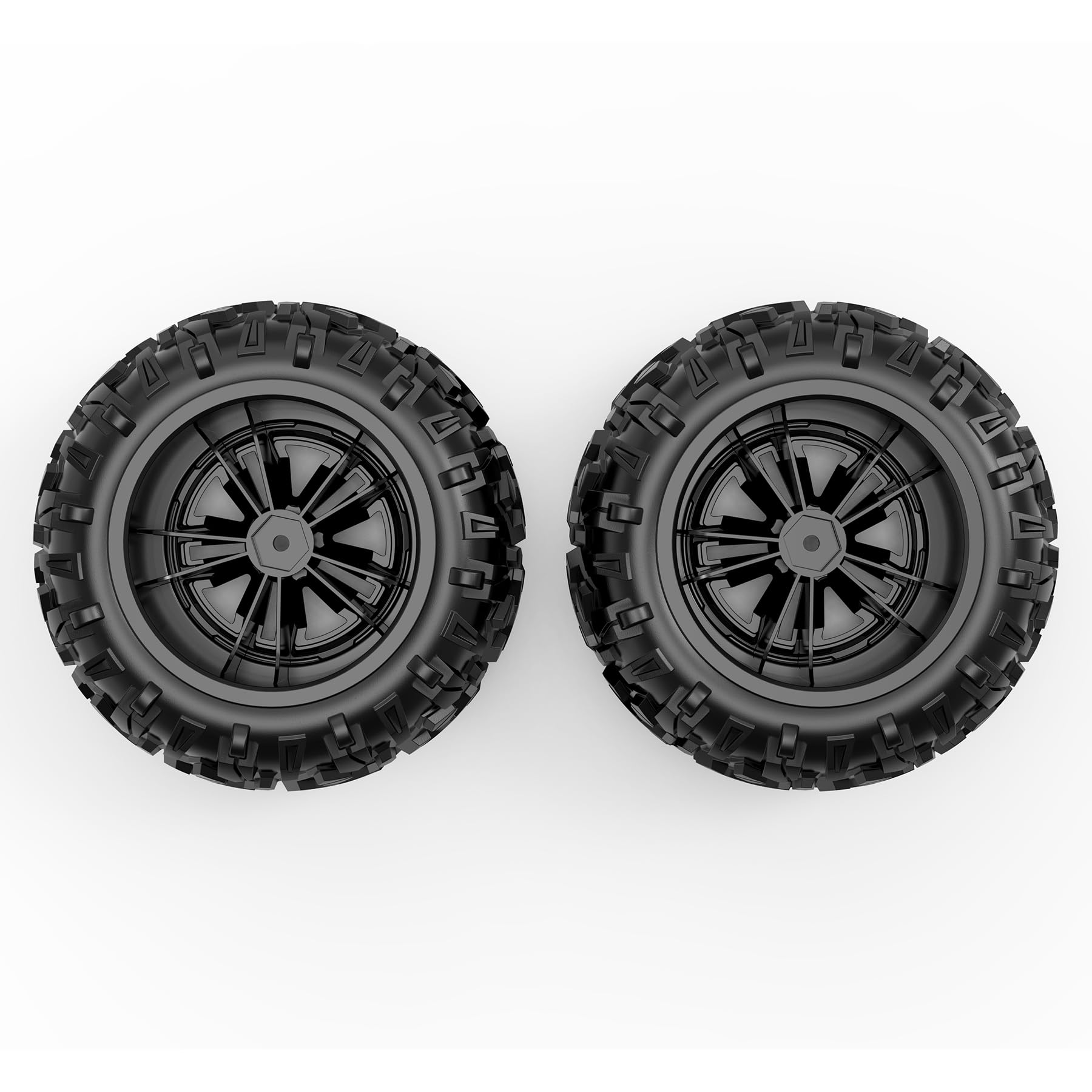 Amazon.com: Hosim 12mm Hex RC Wheels & Tires for 1/10 RC Car