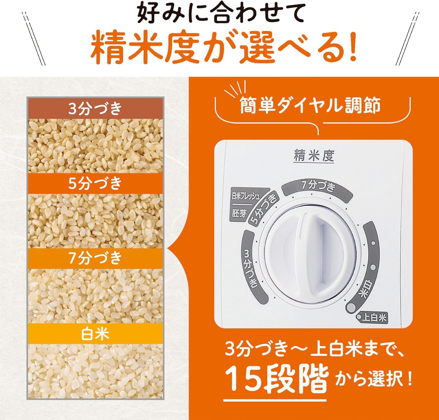 精米機 つきたて風味 ホワイト Amazon | 精米機 家庭用 つきたて風味 大容量タイプ 1 合～1 升 圧力式