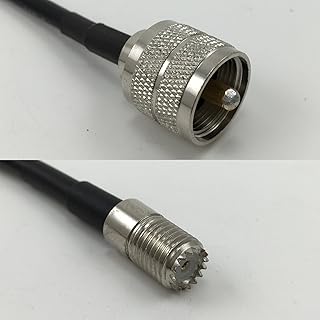 1 Foot RG400 PL259 UHF Male to Mini UHF Female RF coaxial Cable 50ohm Quick USA Shipping