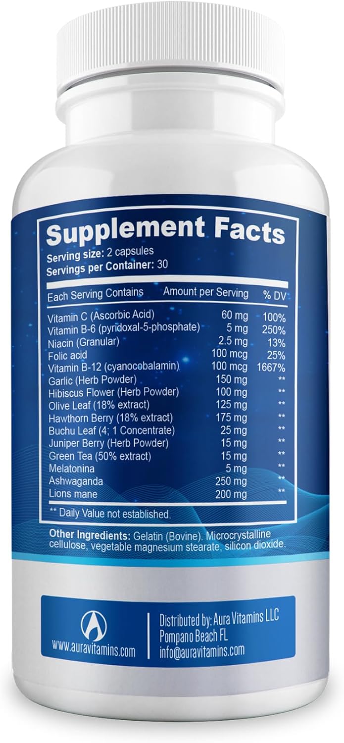 Night (60 Caps) | Natural Tinnitus Relief Supplement for Sleep | Eases Nighttime Ear Ringing and Hearing Discomfort | Non-Habit Forming Sleep Aid