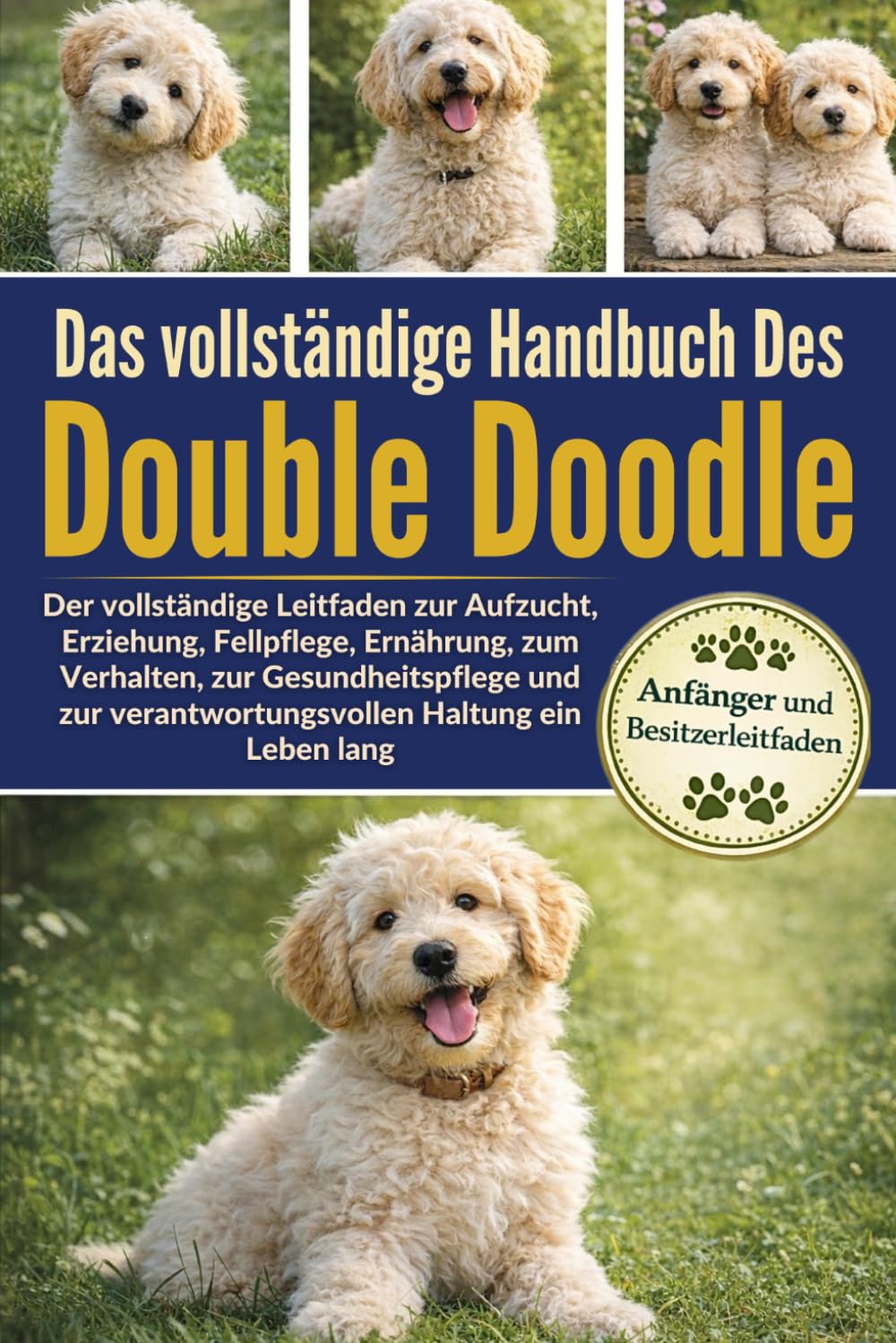 DAS VOLLSTÄNDIGE HANDBUCH DES DOUBLE DOODLE: Der vollständige Leitfaden zur Aufzucht, Erziehung, Fellpflege, Ernährung, zum Verhalten, zur ... verantwortungsvollen Haltung ein Leben lang