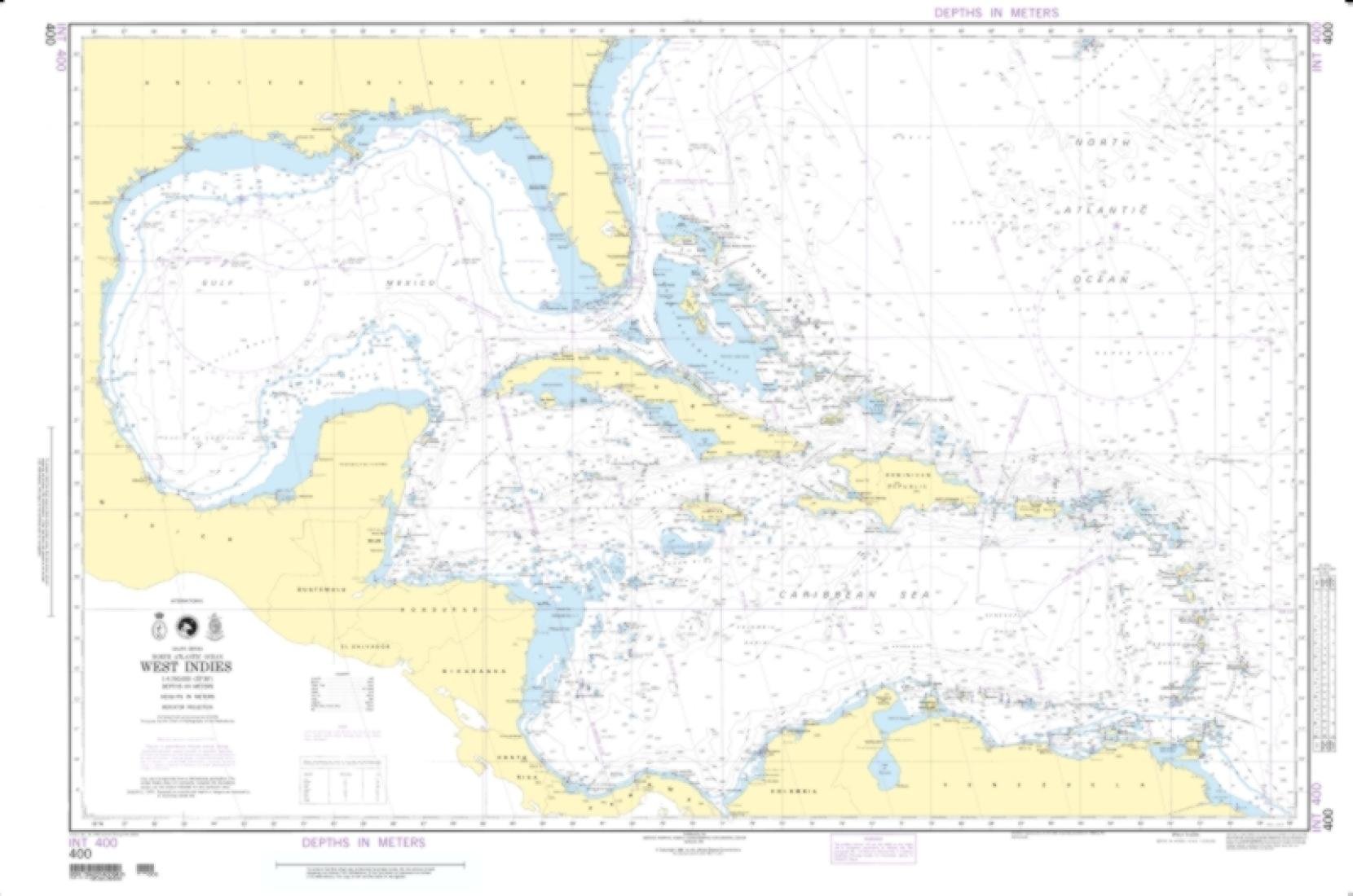 NGA Chart 400-West Indies - Water-Resistant