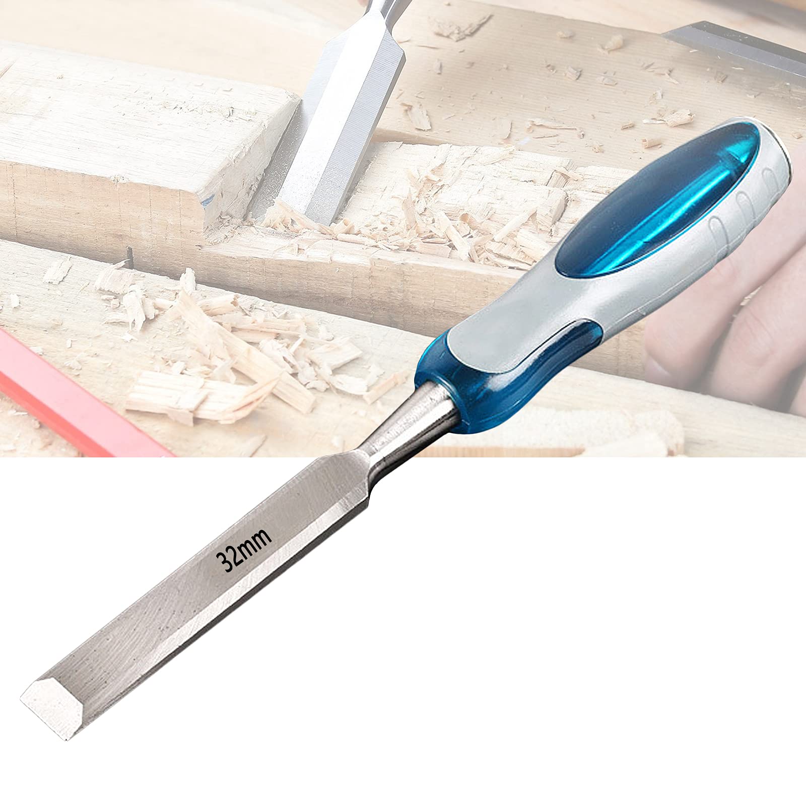 Scalpello, Scalpello per Legno, Scalpello per Legno Professionale, Scalpello per Lavorazione Del Legno, Robusto Scalpello in Acciaio Al Cromo Vanadio, Scalpelli per Carpenteria con per la Lav