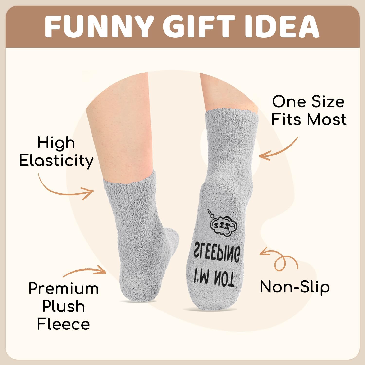 HAPPYPOP Novelty Gifts for Men - Grey Socks for Son in Law Dad Uncle Brother - Image 5
