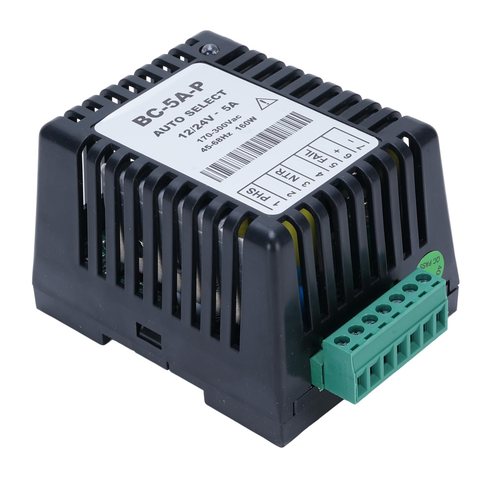 Tnfeeon Generator Ładowarka Akumulatorów Automatyczna, ABS PC Inteligentny moduł ładowania 12 V 24 V, Wskaźnik LED Zabezpieczenie Przed Przeciążeniem Automatyczne Wykrywanie Napięcia w Celu