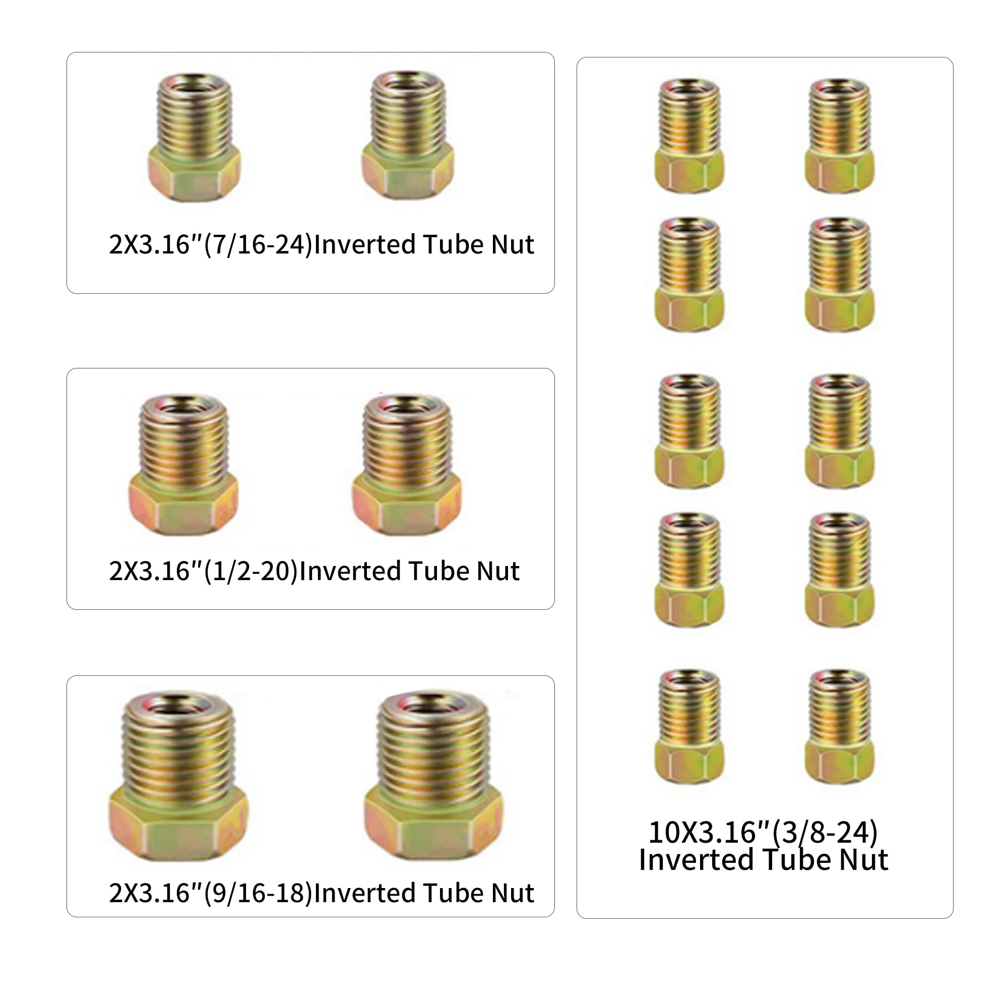 Tuyau de Frein en Cuivre 25ft/7,62m Ø 4.75mm, Kit de Conduite Générale de Frein Replacement, Auto Tube Tuyau de Carburant Frein, 3/16" de Rechange pour Automobile avec 16 Raccords