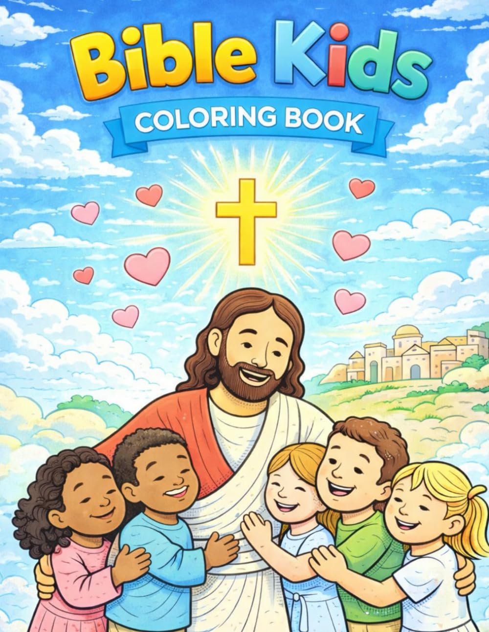 Bible Kids Colouring Book: Bible Stories About Jesus For Little Hearts