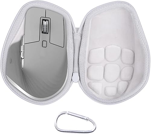 co2CREA Carcasa rígida de repuesto para mouse inalámbrico Logitech MX Master 3 Master 3S Advanced (funda gris media)