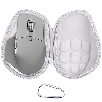 co2CREA Hard Case Replacement for Logitech MX Master 3 Master 3S Advanced Wireless Mouse (Mid Grey Case)
