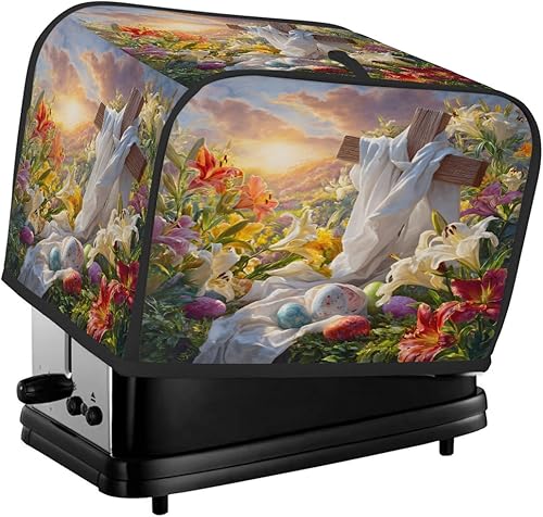 Miniatura 27 de Cubierta moderna para tostadora de uvas de vino tinto, protección de 2 rebanadas contra el polvo y las huellas dactilares, fundas para pan, fundas