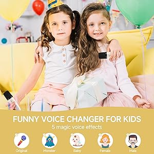 Mini Karaoke Machine for Kids and Adults,Portable Bluetooth Karaoke Speaker with 2 Wireless Microphones, Kids Karaoke Machine for Home Party,Birthday Gifts for Girls BoysBeige