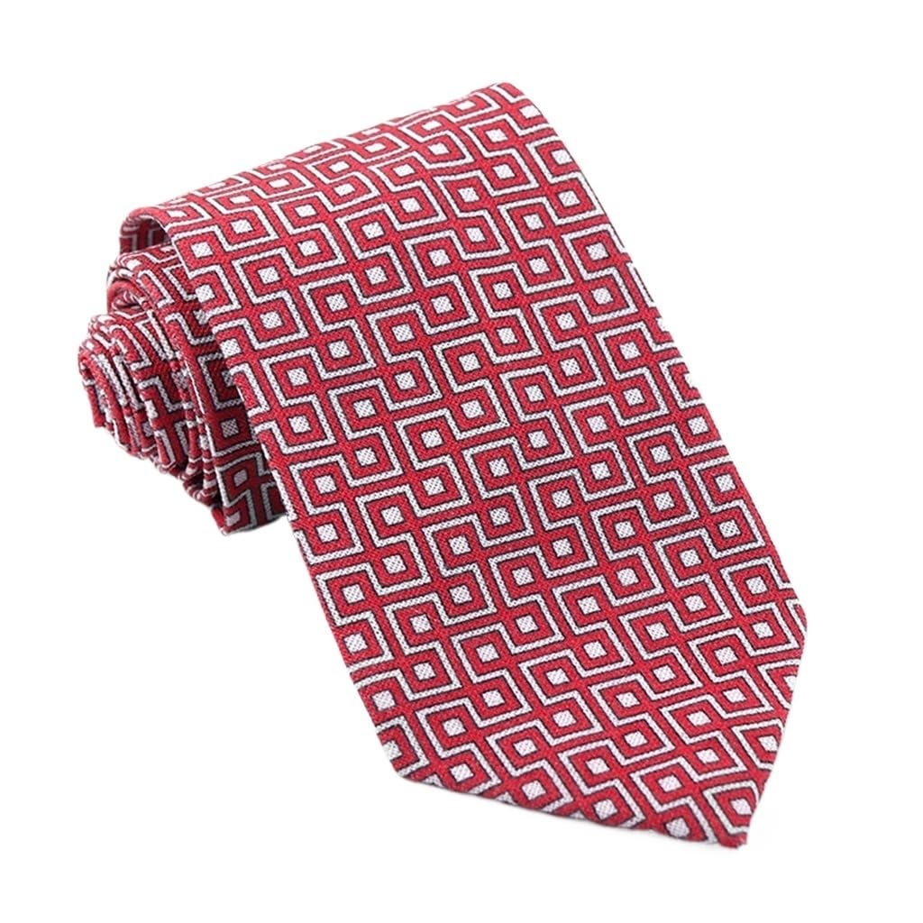 Cravate en coton et lin imprimée main 7.5cm JFDBGU pour homme style britannique