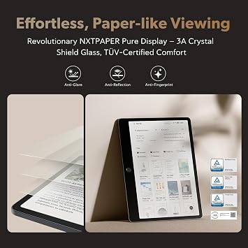 TCL Note A1 NXTPAPER Paper Tablet, Digital Notebook with Pen & Flip Case, 11.5 2.2K 120Hz Paper-Like Display, 8GB+256GB, AI Tools, 8000mAh Battery, Android 15, Tablet for Work, Study & Creativity