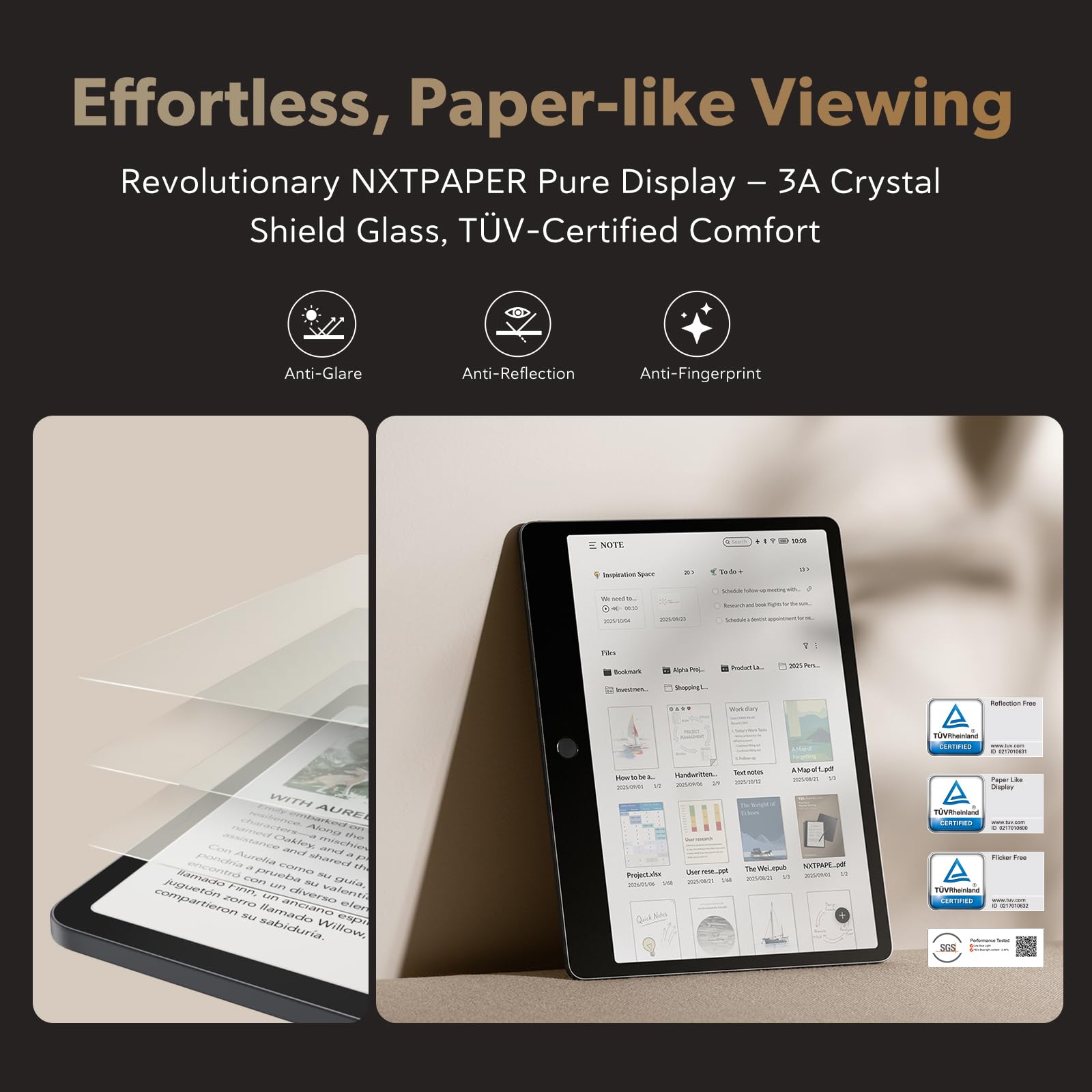 Amazon.co.jp: TCL Note A1 NXTPAPER ペーパータブレット、ペン