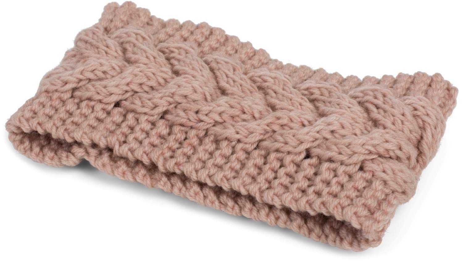 styleBREAKER headband chunky knit with plait pattern, hairband, headband, ladies 04026005, Colour:Rose - Image 2