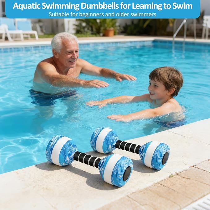 2 pack mancuernas para ejercicios en piscina miniatura 7