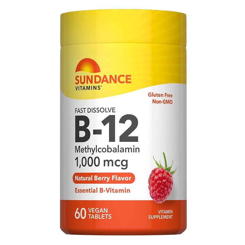 Sundance Vitamina B12 (metilcobalamina) 1000 mcg, 60 comprimidos