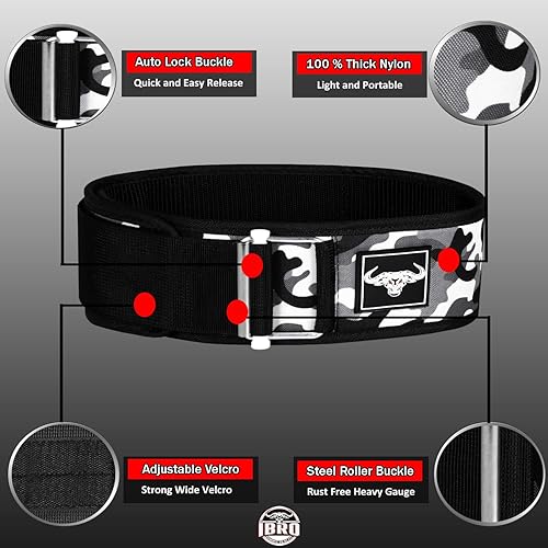 Miniatura 2 de IBRO Cinturón de levantamiento de pesas de alta calidad con cierre rápido, levantamiento de pesas, entrenamiento cruzado para hombres y mujeres,