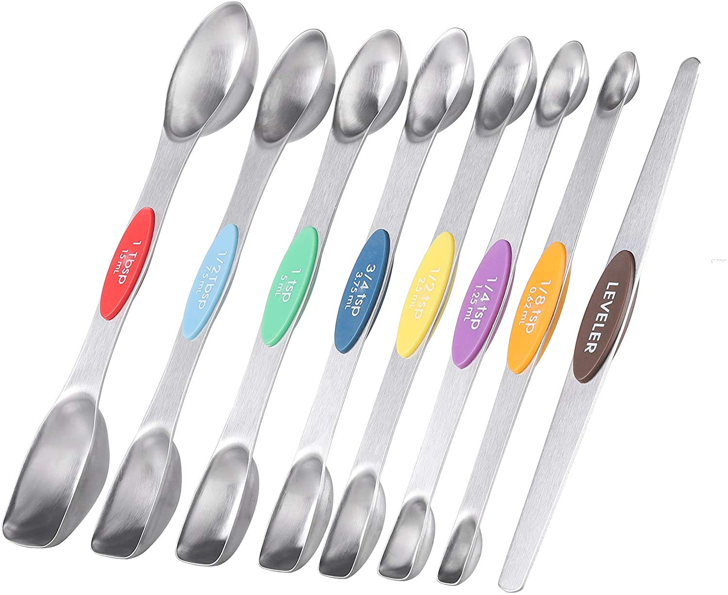 Buy Measuring Spoons Set of 8 with leveler Dual Sided Nesting