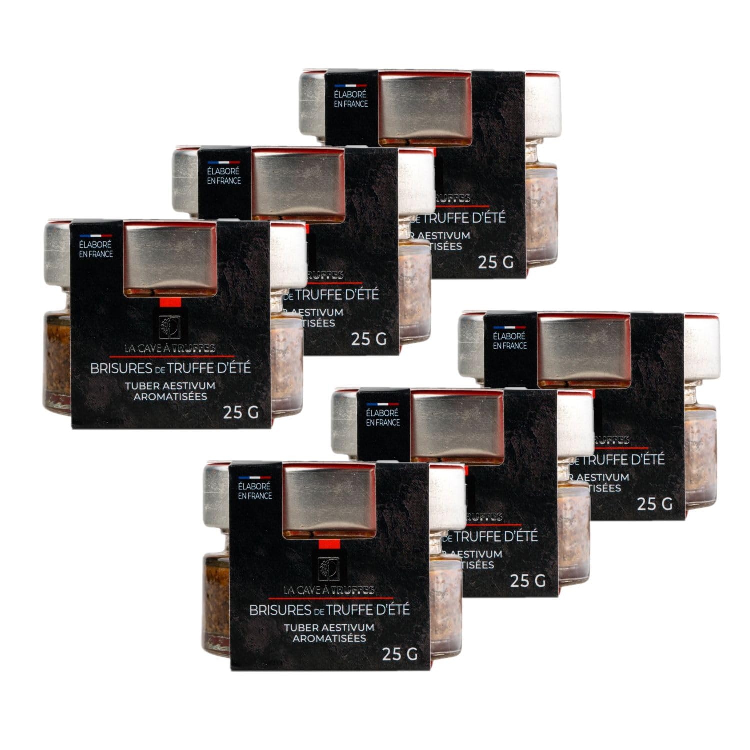 Lot 6x Brisures de truffe d’été - Tuber Aestivum - Pot 25g