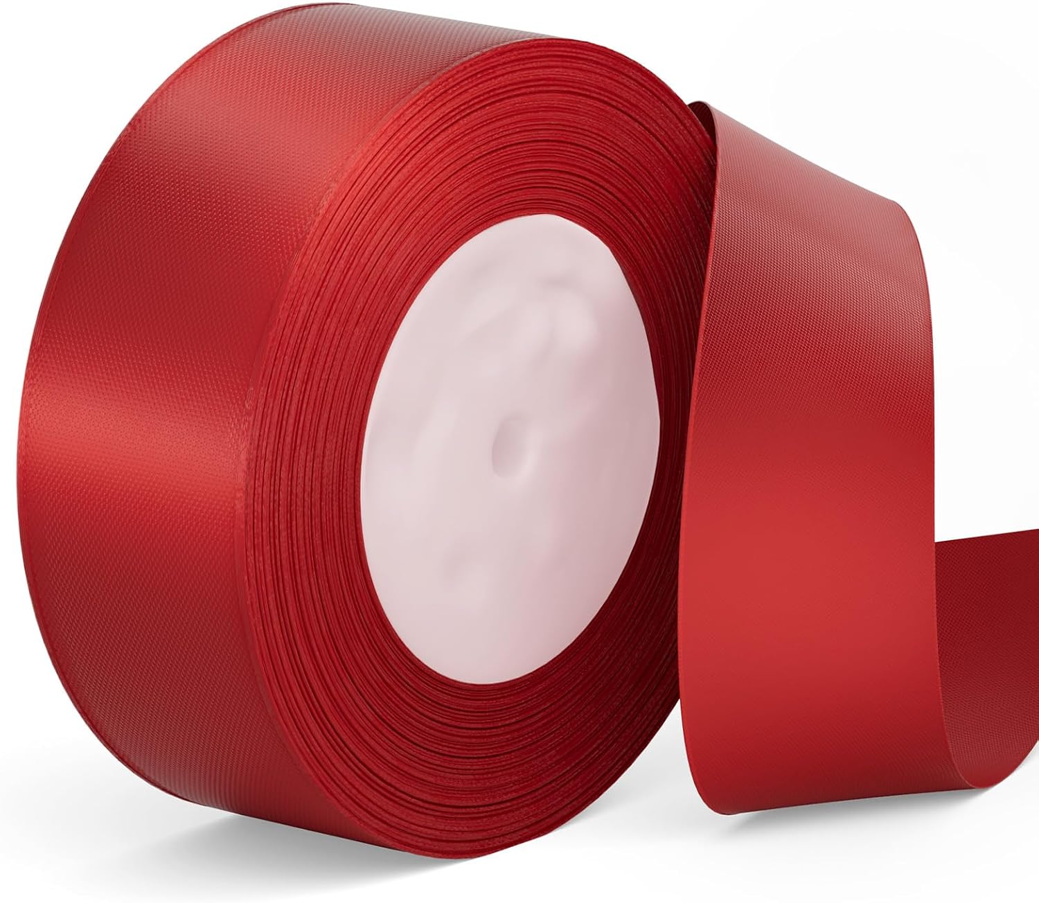 Red Satin Ribbon 1-1/2 Inch Red Ribbon 50 Yards Craft Fabric Polyester ...