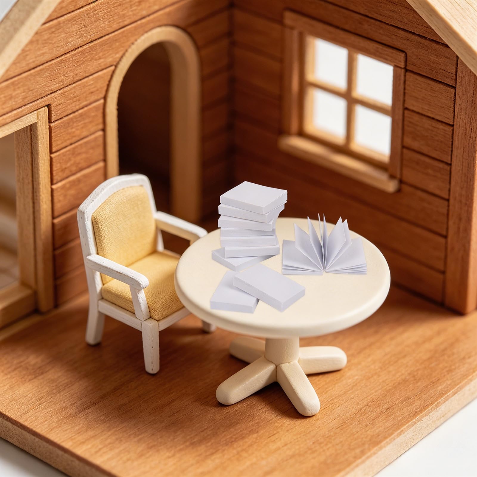 50Pcs Mini Libri Casa delle Bambole Miniatura Libri Vuoti Modello per Artigianato Casa di Bambola Libreria Decorazione 1:12 Scala
