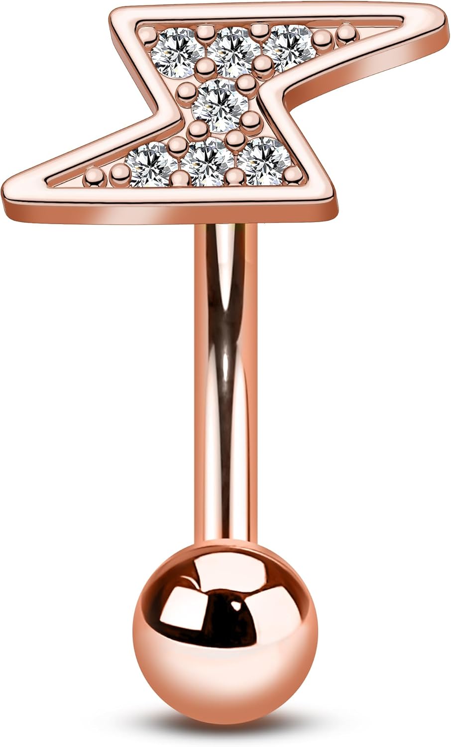 Lighting Rook Earrings 16G Eyebrow Rook Jewelry Surgical Steel Eyebrow Rook Piercing Jewelry