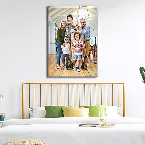 Miniatura 2 de Laoife Impresiones en lienzo personalizadas con tus fotos de 12 x 18 pulgadas, impresiones fotográficas en lienzo personalizadas, arte de pared para