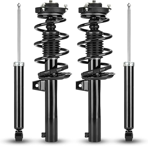 Amortiguadores delanteros y traseros completos con resortes helicoidales aptos para Audi A3A3 Quattro 06-13, para Golf 10-14, para Jetta 05-10,