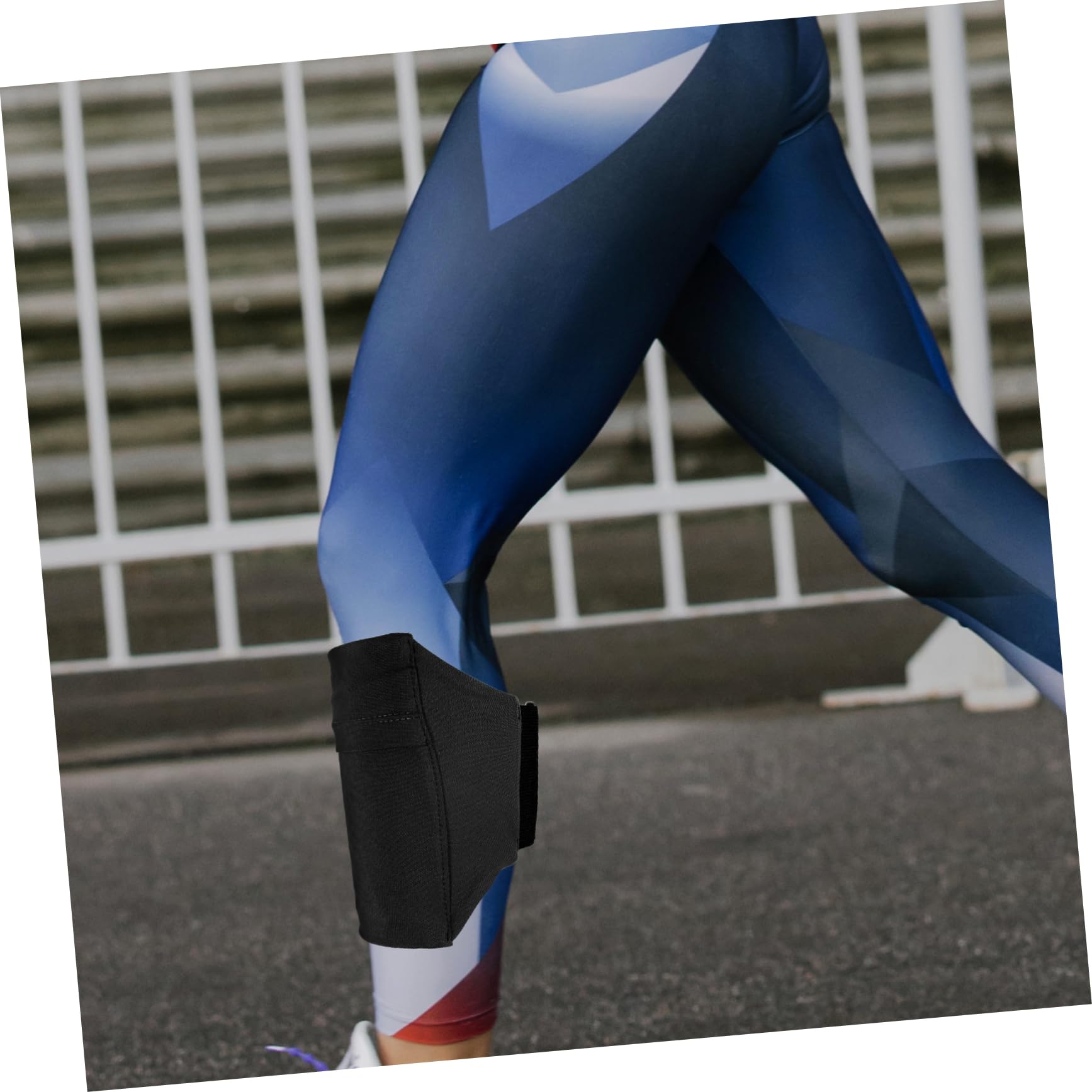 Balacoo 2pcs Jogging Leg Bag Leg Band Wallet Handbag Wallet Camisole Toiletry Bag Lanyard Bum Leg Bag Women Straps Leg Bag Multi-Purpose Black -Slip Glue