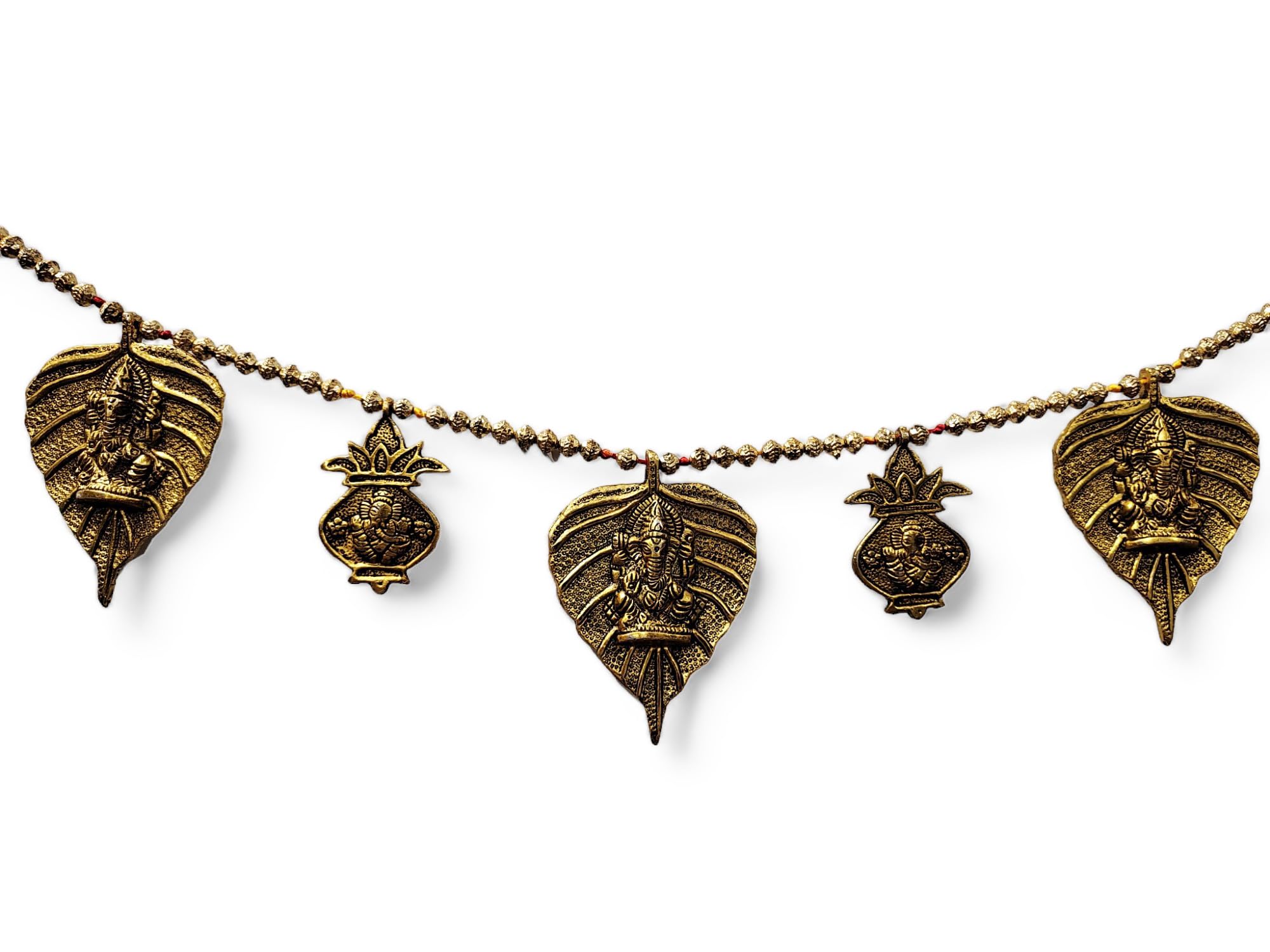 Toran de porte-bonheur indien en métal pour décoration murale suspendue