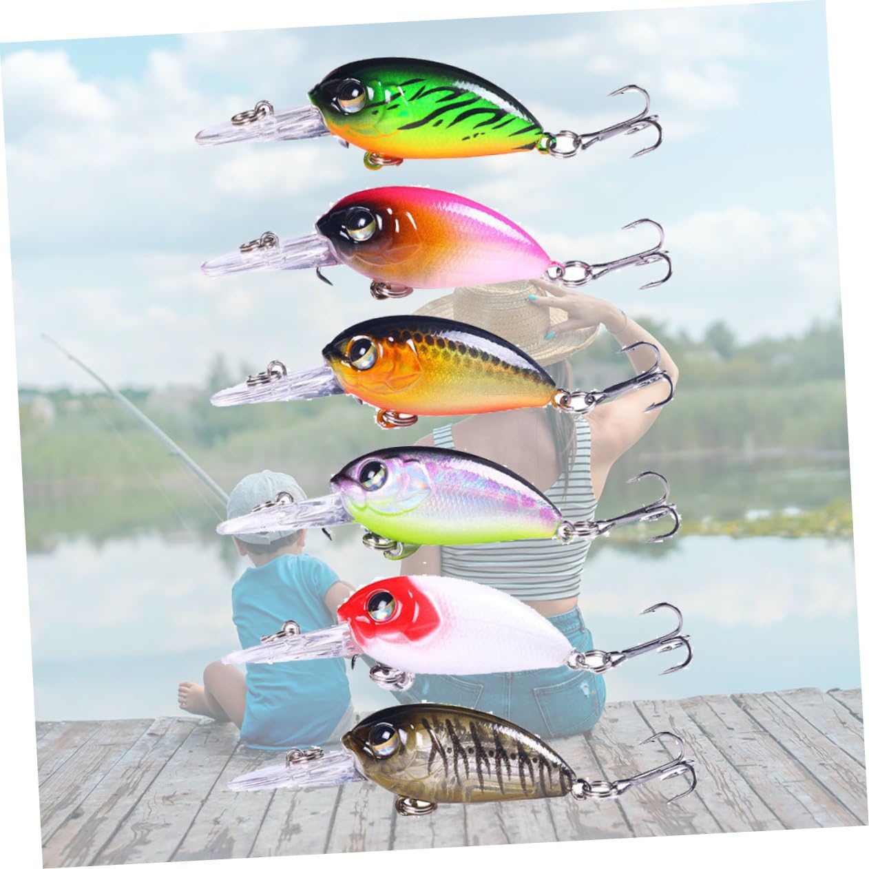 ibasenice señuelo Cebo pececillo señuelos cebos Buceo abordar Suministros de Pesca Artificial Cebo de Pesca señuelos de Pesca simulados AbS Colorful