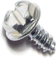 Vista 3 de 014973265397 Tornillos de chapa de arandela hexagonal ranurada, 8 x 3/8, pieza-100, zinc