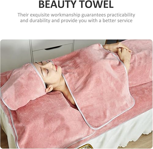 Miniatura 6 de Juego de toallas blancas para baño, 1 juego de toalla facial de spa, toalla de ducha, toalla de belleza para la cabeza, absorbente para el cabello,